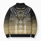 Aotearoa Maori Iwi Heritage Bomber Puffer Jacket Waikato Tainui Parauri