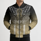 Aotearoa Maori Iwi Heritage Bomber Puffer Jacket Waikato Tainui Parauri