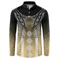 Aotearoa Maori Iwi Heritage Button Sweatshirt Waikato Tainui Parauri