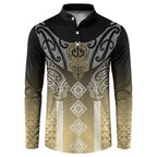 Aotearoa Maori Iwi Heritage Button Sweatshirt Waikato Tainui Parauri