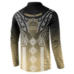 Aotearoa Maori Iwi Heritage Button Sweatshirt Waikato Tainui Parauri