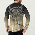 Aotearoa Maori Iwi Heritage Button Sweatshirt Waikato Tainui Parauri