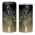Aotearoa Maori Iwi Heritage 4 in 1 Can Cooler Tumbler Waikato Tainui Parauri