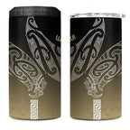 Aotearoa Maori Iwi Heritage 4 in 1 Can Cooler Tumbler Waikato Tainui Parauri
