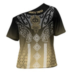 Aotearoa Maori Iwi Heritage Cross Shoulder Shirt Waikato Tainui Parauri