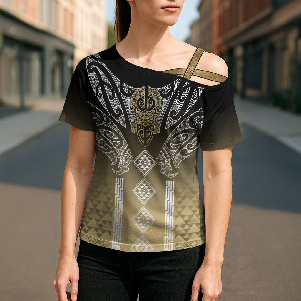 Aotearoa Maori Iwi Heritage Cross Shoulder Shirt Waikato Tainui Parauri