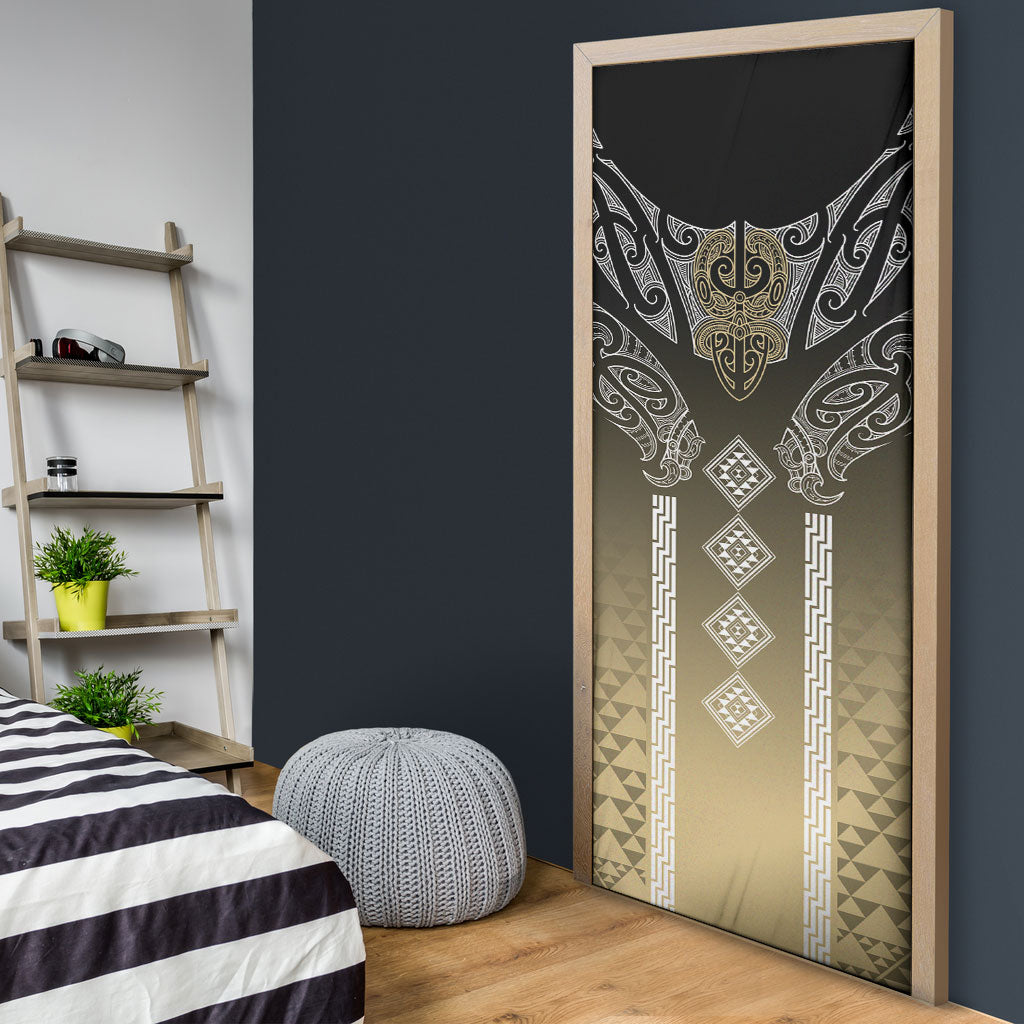 Aotearoa Maori Iwi Heritage Door Cover Waikato Tainui Parauri