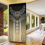 Aotearoa Maori Iwi Heritage Door Cover Waikato Tainui Parauri