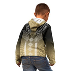 Aotearoa Maori Iwi Heritage Kid Hoodie Waikato Tainui Parauri