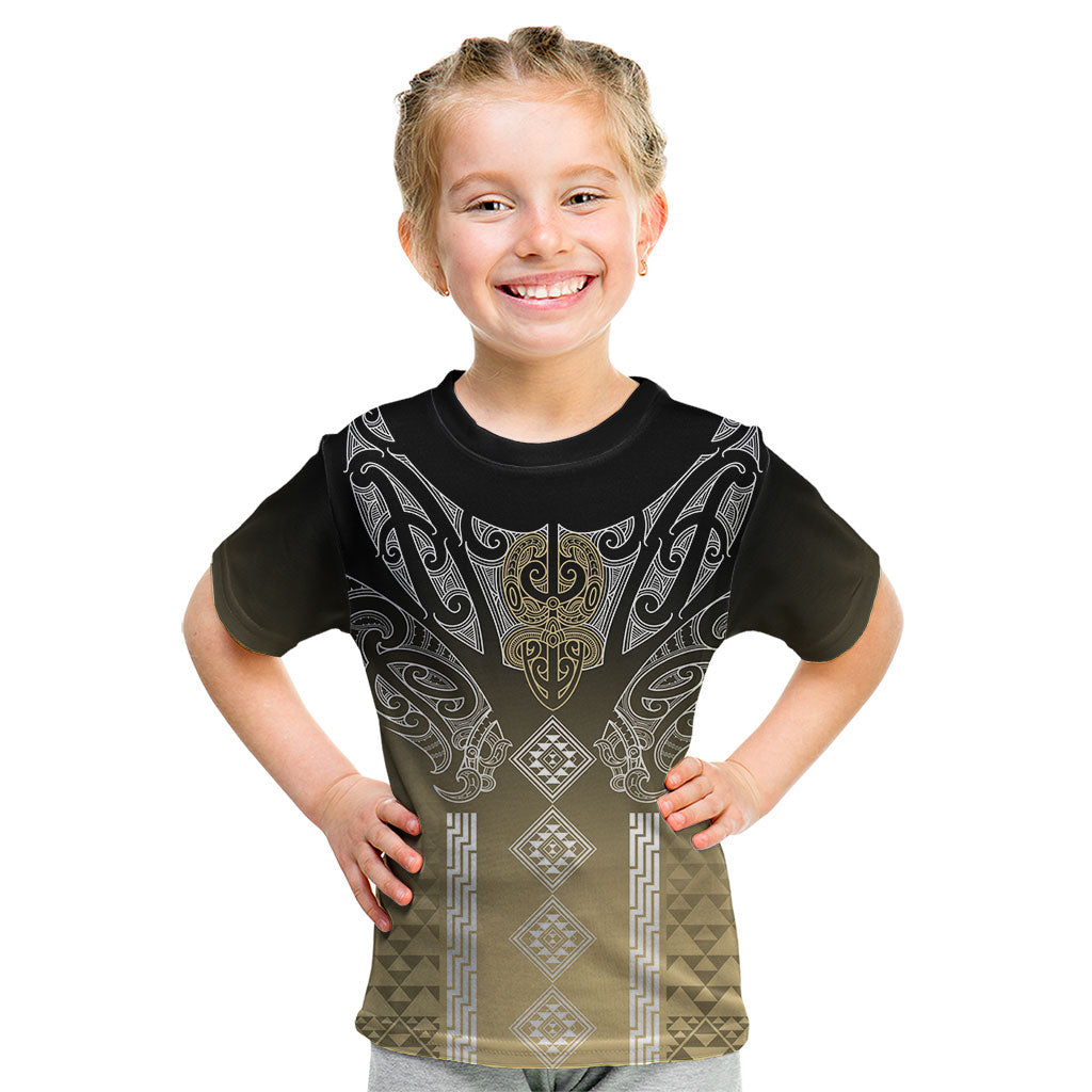 Aotearoa Maori Iwi Heritage Kid T Shirt Waikato Tainui Parauri