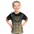 Aotearoa Maori Iwi Heritage Kid T Shirt Waikato Tainui Parauri