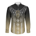 Aotearoa Maori Iwi Heritage Long Sleeve Button Shirt Waikato Tainui Parauri