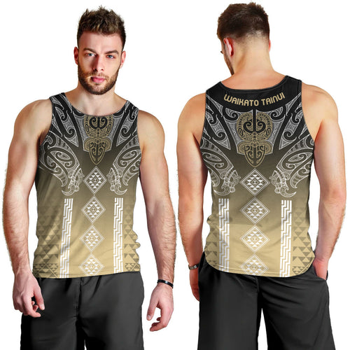 Aotearoa Maori Iwi Heritage Men Tank Top Waikato Tainui Parauri