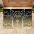 Aotearoa Maori Iwi Heritage Rubber Doormat Waikato Tainui Parauri