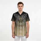 Aotearoa Maori Iwi Heritage Scrub Top Waikato Tainui Parauri