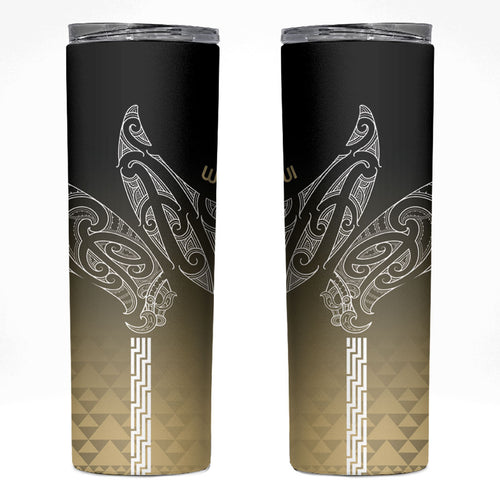 Aotearoa Maori Iwi Heritage Skinny Tumbler Waikato Tainui Parauri