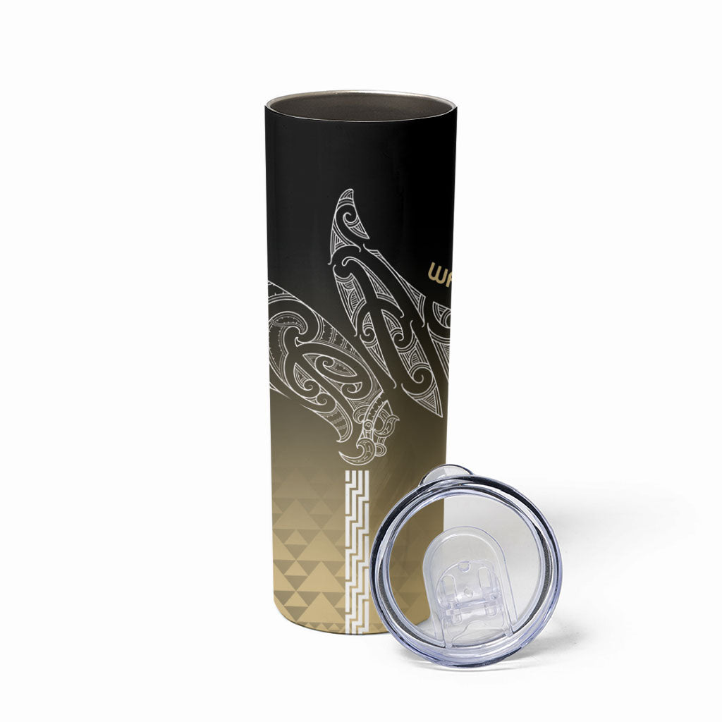 Aotearoa Maori Iwi Heritage Skinny Tumbler Waikato Tainui Parauri