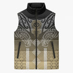 Aotearoa Maori Iwi Heritage Sleeveless Puffer Jacket Waikato Tainui Parauri