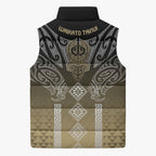 Aotearoa Maori Iwi Heritage Sleeveless Puffer Jacket Waikato Tainui Parauri