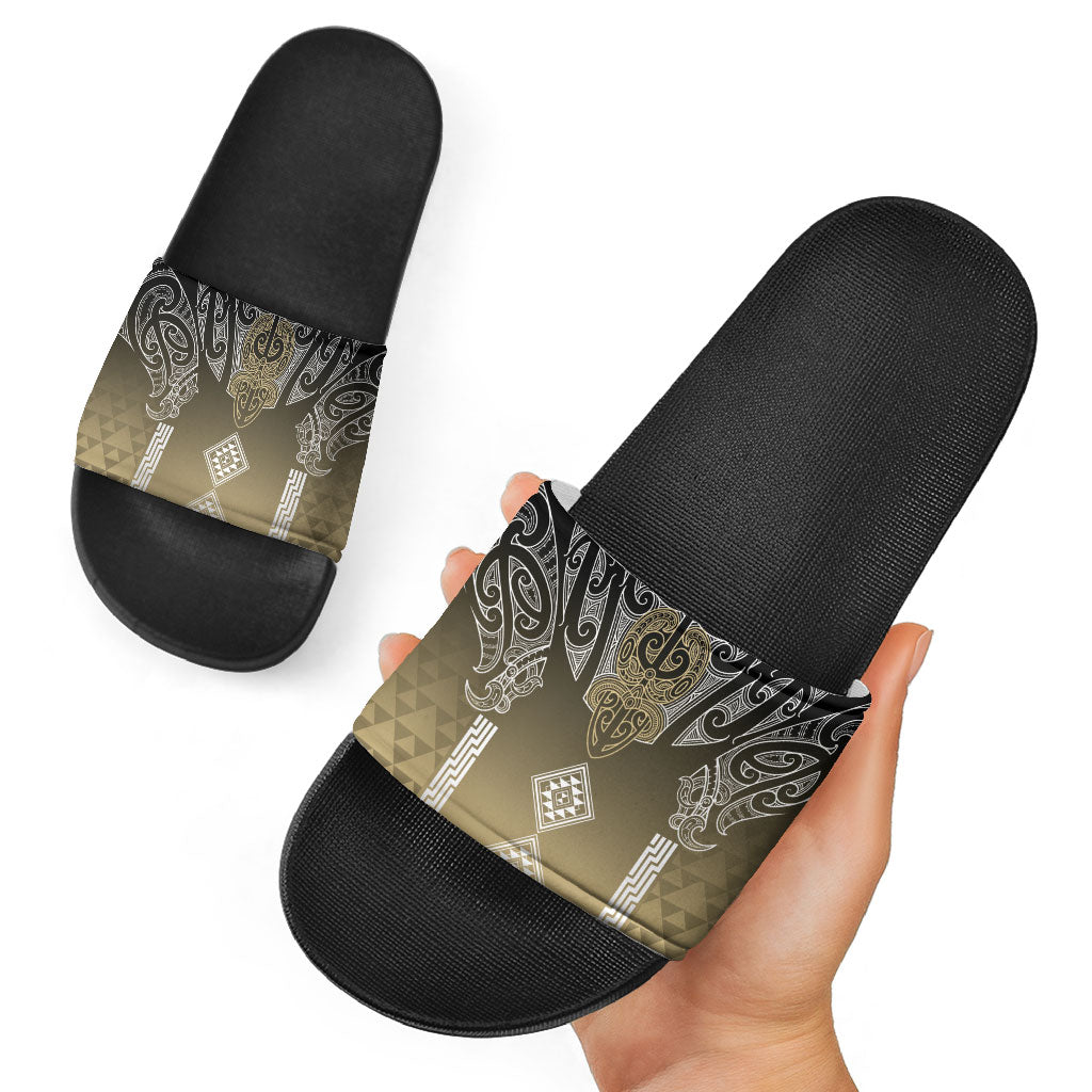 Aotearoa Maori Iwi Heritage Slide Sandals Waikato Tainui Parauri