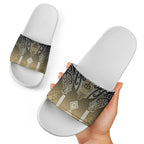 Aotearoa Maori Iwi Heritage Slide Sandals Waikato Tainui Parauri