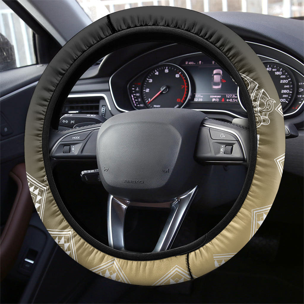 Aotearoa Maori Iwi Heritage Steering Wheel Cover Waikato Tainui Parauri