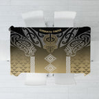 Aotearoa Maori Iwi Heritage Tablecloth Waikato Tainui Parauri