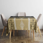Aotearoa Maori Iwi Heritage Tablecloth Waikato Tainui Parauri
