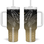 Aotearoa Maori Iwi Heritage Tumbler With Handle Waikato Tainui Parauri