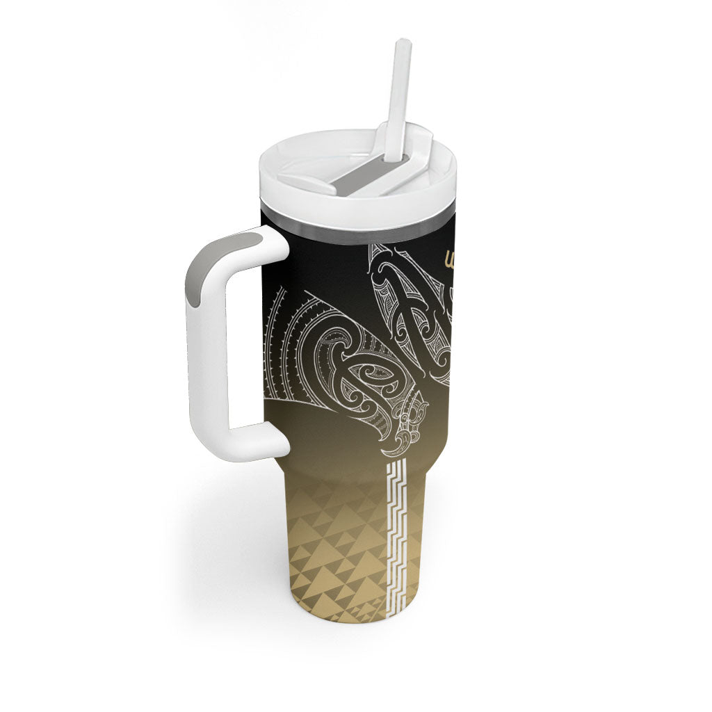 Aotearoa Maori Iwi Heritage Tumbler With Handle Waikato Tainui Parauri