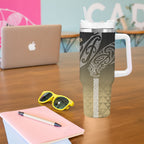 Aotearoa Maori Iwi Heritage Tumbler With Handle Waikato Tainui Parauri