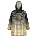 Aotearoa Maori Iwi Heritage Wearable Blanket Hoodie Waikato Tainui Parauri