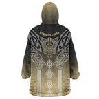 Aotearoa Maori Iwi Heritage Wearable Blanket Hoodie Waikato Tainui Parauri