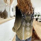 Aotearoa Maori Iwi Heritage Women Casual Shirt Waikato Tainui Parauri