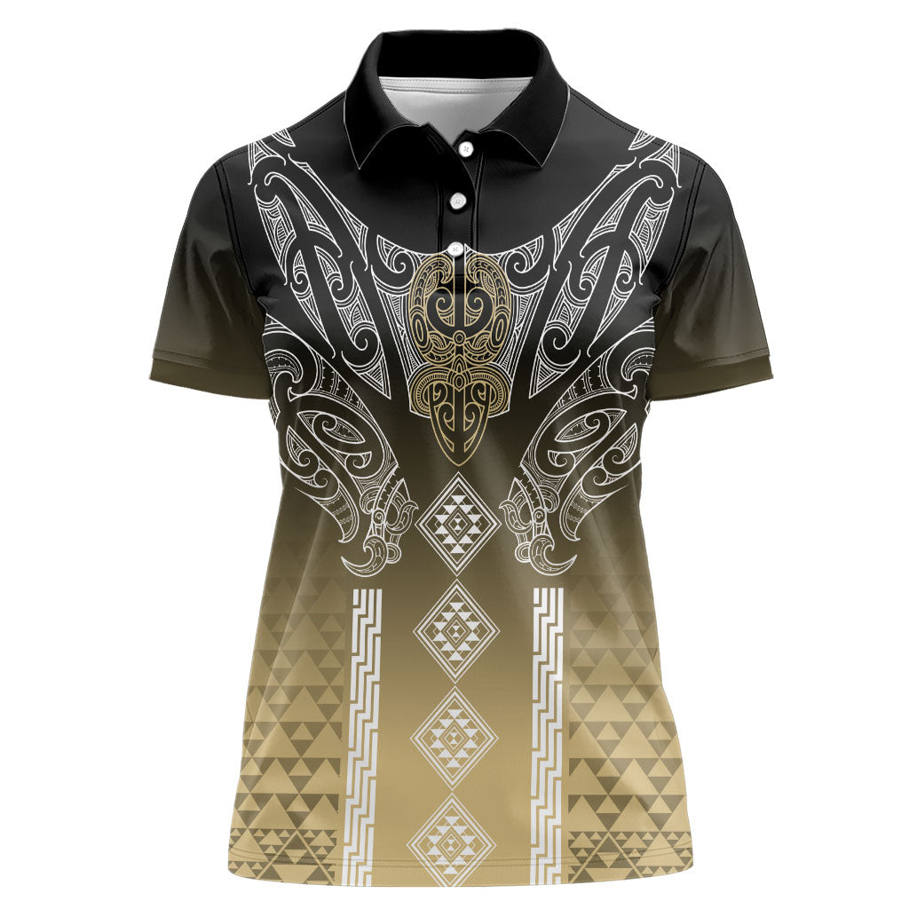 Aotearoa Maori Iwi Heritage Women Polo Shirt Waikato Tainui Parauri