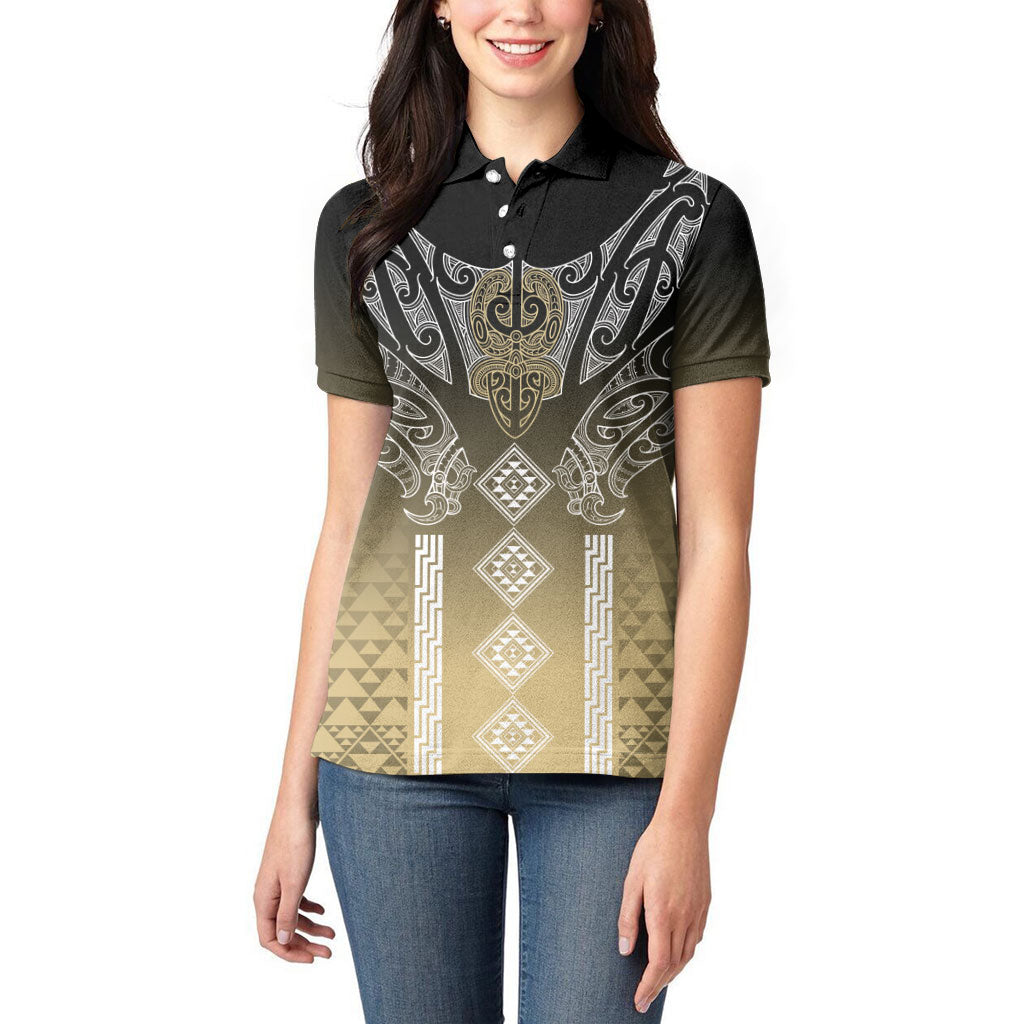 Aotearoa Maori Iwi Heritage Women Polo Shirt Waikato Tainui Parauri