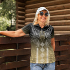 Aotearoa Maori Iwi Heritage Women Polo Shirt Waikato Tainui Parauri