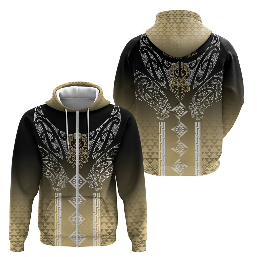 Aotearoa Maori Iwi Heritage Zip Hoodie Waikato Tainui Parauri