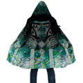 Aotearoa Maori Iwi Heritage Cloak Ngati Kahungunu Paua Shell Turquoise