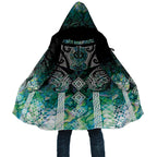 Aotearoa Maori Iwi Heritage Cloak Ngati Kahungunu Paua Shell Turquoise