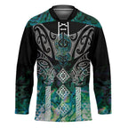Aotearoa Maori Iwi Heritage Hockey Jersey Ngati Kahungunu Paua Shell Turquoise