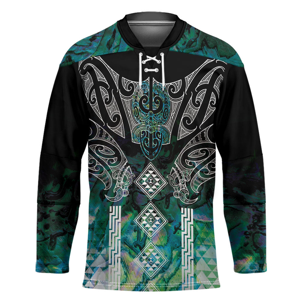 Aotearoa Maori Iwi Heritage Hockey Jersey Ngati Kahungunu Paua Shell Turquoise