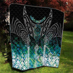 Aotearoa Maori Iwi Heritage Quilt Ngati Kahungunu Paua Shell Turquoise