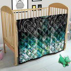 Aotearoa Maori Iwi Heritage Quilt Ngati Kahungunu Paua Shell Turquoise