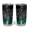 Aotearoa Maori Iwi Heritage Tumbler Cup Ngati Kahungunu Paua Shell Turquoise