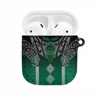 Aotearoa Maori Iwi Heritage AirPods Case Ngai Tahu Pounamu Green
