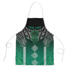 Aotearoa Maori Iwi Heritage Apron Ngai Tahu Pounamu Green