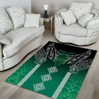 Aotearoa Maori Iwi Heritage Area Rug Ngai Tahu Pounamu Green