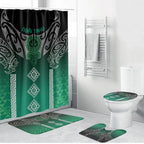 Aotearoa Maori Iwi Heritage Bathroom Set Ngai Tahu Pounamu Green