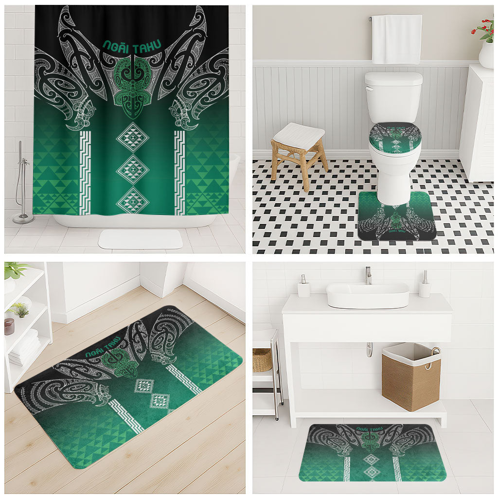 Aotearoa Maori Iwi Heritage Bathroom Set Ngai Tahu Pounamu Green